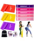 Resistance Bands Set - 8er Fitnessbands aus 100% Latex mit Anleitung & Taschen | Ideal f r Yoga Pilates Krafttraining & Physiotherapie - Buy Online on GoSupps.com