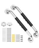 Grab Bars for Bathroom Aolloa Shower Grab Bar 16inch SUS304 Stainless Steel Anti Slip Bathroom Handicap Grab Bars Applicable to Bathroom Shower (Silver 2Pack) - Buy Online on GoSupps.com