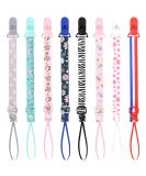 8 Pcs Dummy Clip Girl Unisex Pacifier Holders Clips Dummy Pacifier Chains Clips Soother Leashes Clips Toy Straps for All Pacifiers Baby Pacifier Chain Baby Shower Baby Teething Toys - Buy Online on GoSupps.com