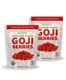 Organic Wholeberry Goji Berries 32oz - Raw, Vegan, Gluten-Free Superfood high in Protein, Fiber, Vitamin A & Iron - Buy Online on GoSupps.com