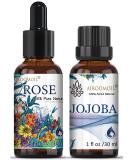 30ml Travel Size Rose & Jojoba Essential Oil Set Floral Fragrance for Candle DIY Aromatherapy Diffuser & Perfume | 1 Fl Oz (Pack of 2 - Buy Online on GoSupps.com