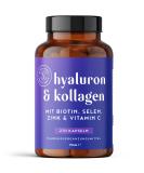 Hyaluronic Acid Collagen Complex - 270 Capsules with Biotin Selenium Zinc Vitamin C & Bamboo Extract | High-Dose Skin Hair & Nail Support | Lab Tested by Alpha Foods - Buy Online on GoSupps.com