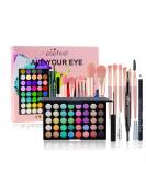 VolksRose 40-Color Eyeshadow Makeup Kit for Women & Teen Girls | Complete Eye Makeup Gift Set with Mascara Eyeliner & Brushes International Shipping Available - Buy Online on GoSupps.com