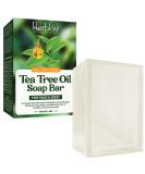 Tea Tree Oil Soap Bar 4oz - Antifungal Antiseptic Remedy for Face & Body | Pure Essential Oil Infused Skincare Cleanser for Acne, Ringworm & Fungus - Buy Online on GoSupps.com