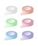6 Rolls Colorful Lash Tape for Eyelash Extensions - Breathable Micropore Fabric Adhesive Makeup Tape - 9m/10 Yard Each Roll - International Shipping Available - Buy Online on GoSupps.com