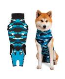 Suitical Recovery Suit for Dogs - XL Blue Camouflage | International Shipping Available - Buy Online on GoSupps.com