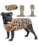 Kuoser Dog Body Post-Op & E-Collar Alternative Breathable Anti-Lick Design for Male & Female Dogs Dark Brown - Buy Online on GoSupps.com
