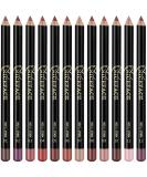12 Color Matte Lip Liner Set - Waterproof Smooth & Durable Professional Makeup for Women - Buy Online on GoSupps.com
