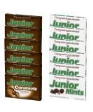 Junior Mints & Caramels Theatre Box Bundle - Chocolate Covered Mints 99g and Soft Milk Chocolate Caramels 102g (12) - Buy Online on GoSupps.com