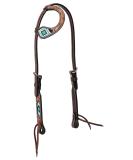 Turquoise Cross Beaded Halter | Adjustable Sliding Ears | International Shipping Available - Buy Online on GoSupps.com