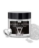 Edible glitter edible glitter - 30g edible glitter powder glitter dust for drinks food cake - edible metallic food coloring glitter powder for cocktails cakes (sparkle silver) Sparkle silver - Buy Online on GoSupps.com