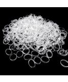 Shop Hanyousheng 500 PCs Mini Transparent Hair Ties - Elastic Bands for Kids Dreadlocks & Ponytails - Fast International Shipping - Buy Online on GoSupps.com