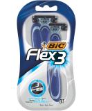 BIC Flex 3 Comfort Disposable Razors - Pack of 3 3 count (Pack of 1) - Buy Online on GoSupps.com
