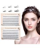 DIY Eyelashes Set - 8-12mm Mix Cluster False Eyelashes | 0.07mm C Curl | No Glue Eye Makeup - Buy Online on GoSupps.com