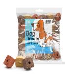 Mersjo Dog Snacks Training Treats - 2000g Dry Dog Food Gently Dried Meat Trainers for All Breeds - 500g Mix Cubes (4 Pack) - Premium Dog Delicacies - Buy Online on GoSupps.com