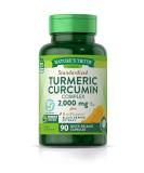 Nature's Truth Turmeric Curcumin 2000 mg, with 95% Standardized Curcuminoids and Bioperine, Non-GMO, Gluten Free Supplement, 90 Capsules - Buy Online on GoSupps.com