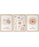 Happyarts Kinderzimmer A4 Affirmations Posters Set | Mindfulness Decor for Baby Rooms | Self-Love Prints for Kids - Frame Not Included - Buy Online on GoSupps.com