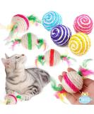 Shengruili Cat Sisal Ball - 8 Eco-Friendly Interactive Cat Toy Balls for Kittens | Durable Sisal Rope | Perfect Pet Playtime - Buy Online on GoSupps.com