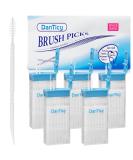 Brushpicks Interdental Toothpicks - Soft Bristle Dental Floss Picks for Plaque Removal (600PCS Pack of 5) - International Shipping Available - Buy Online on GoSupps.com