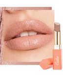 Oulac Nude Moisturising Lipstick - Peach Nourishing Lip Balm with Shea Butter - Vegan & Gluten-free SG02 (Peachy Nude) - Buy Online on GoSupps.com