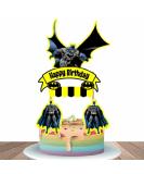 Batman Superhero Birthday Cake Topper Cake Decoration Self-assembly - Buy Online on GoSupps.com
