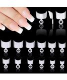Vetpw 600pcs Round French Nail Tips Set - Acrylic Fake Nails for Women | DIY Nail Art - 12 Sizes (White) - Buy Online on GoSupps.com