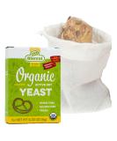 Active Dried Yeast and Linen Bread Bag Bundle Containing Organic Bioreal 5x9g Active Dried Yeast and A Bo Weevil 30 x 40cm Organic Linen Bread Bag - Buy Online on GoSupps.com