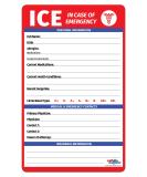 ICE Medical Card for Seniors - in Case of Emergency Fridge Magnet with Marker - Refrigerator Safety Important Phone Numbers Call List for First Responders - 5.25 x 8.5 in. (1 Pack) - Buy Online on GoSupps.com