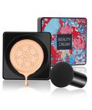 PICKX Mushroom Head Air Cushion BB Cream Concealer Lasting Nude Makeup Moisturizing Brightening Pigment CC Liquid Foundation Even Skin Tone Makeup Base Primer (C-2PC) - Buy Online on GoSupps.com