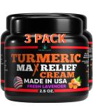 Buy 3Pack Turmeric Face Cream & Vitamin C Moisturizer | Hydrating Skin Lotion for Dark Spots & Sun Damage | Made in USA - Buy Online on GoSupps.com