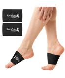RooRuns Copper Arch Support Sleeves | Compression Plantar Fasciitis Foot Wrap for Flat Feet & Heel Spurs - Unisex (1 Pair - Buy Online on GoSupps.com