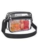 MAY TREE Clear Crossbody Bag Stadium Approved 0.5MM Thick PVC - Black - Buy Online on GoSupps.com