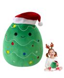 Christmas Tree Stuffed Animal Plush Pillow Xmas Pillows for Boys Girls Soft Hugging Pillow Cute Christmas Tree Plush Toy for Kids Birthday Xmas Party Favor Gift Sofa Bedroom Kids Room Decorations - Buy Online on GoSupps.com