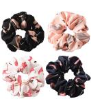 Colorful Flamingo Pattern Hair Ties for Girls & Women - Soft Elastic Ponytail Holders in 4 Stylish Designs - Buy Online on GoSupps.com