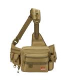 Piscifun Fishing Tackle Bag with Rod Holder | Water-Resistant Sling Pack in Black, Khaki, Tree Camo, Green Camo - Buy Online on GoSupps.com
