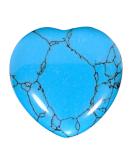 Morella gemstone heart lucky charm stone heart to take away 3 cm in velvet bag turquoise stone - Buy Online on GoSupps.com