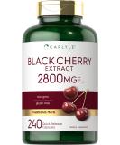 Black Cherry Extract Concentrate 2800mg | 240 Capsules | Non-GMO & Gluten Free | Prunus Serotina Supplement - Buy Online on GoSupps.com