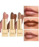 Oulac Metallic Nude Lipstick 3PCS - Vegan & Cruelty-Free Full-Coverage Lip Color - Buy Online on GoSupps.com