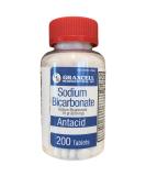 Sodium Bicarbonate Tablets 650mg | Relief for Acid Indigestion Heartburn & Upset Stomach | Kidney Health | 200 Count | USP Grade - Buy Online on GoSupps.com