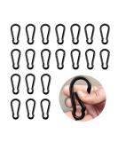 Ahysuet Carabiner Hook Small 40 x 4mm Black Carabiner Small for Camping Trips Hiking Travel Indoor Outdoor Use Etc. Black - Buy Online on GoSupps.com