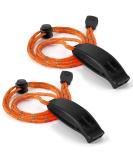 Hipat Emergency Whistle, Super Loud Safety Whistle with Lanyard, Ideal for Kayaking, Boating, Swimming, Water Survival, Hiking, Camping, Climbing Black - Buy Online on GoSupps.com