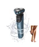 Premium Electric Razor for Women - Facial Hair Removal Bikini Trimmer Rechargeable Wet & Dry Shaver in Dark Blue - Buy Online on GoSupps.com