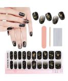 EBANKU Hot Gold Gel Nail Strips - Long Lasting, Waterproof, Real Nail Polish Wraps - Buy Online on GoSupps.com