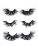 Ruairie 25mm 3 Styles Fluffy Volume Long Mink Eyelashes - 3D Mink Lashes Extension - Buy Online on GoSupps.com