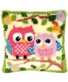 Beyond Your Thoughts Latch Hook Kit for DIY Throw Pillow Cover - 16x16 inch - Shaggy Craft Christmas Gift - Owl/Dog/Cat/Bear/Bird Design - Yellow - Buy Online on GoSupps.com