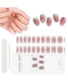 EBANKU 20pcs Nail Wraps Self Adhesive Gel Nail Stickers Nail Gel Polish Strips Full Wraps Nail Polish Stickers Cured Gel Nail Strips with Nail File and Stick (Pixie Dust) - Buy Online on GoSupps.com