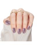 Buy Glitter Purple Pink Press On Fake Nails - 24Pcs Short Square Glue On Acrylic Manicure Kit for Women & Girls | DIY Nail Art - Buy Online on GoSupps.com