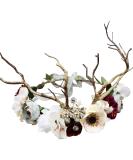 Trepveter Deer Flower Crown - Boho Floral Headpiece for Women, Maternity Photo Props, Wedding, Party & Prom - Buy Online on GoSupps.com