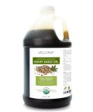 Velona Hemp Seed Oil - USDA Certified Organic 64 fl oz | 100% Pure Unrefined Cold Pressed Carrier Oil - Buy Online on GoSupps.com