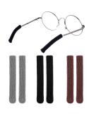 Wllhyf 3 pairs of glasses ear pillow soft elastic knitted cotton earrings comfort glasses holder anti -slip cover for reading glasses sunglasses - Buy Online on GoSupps.com